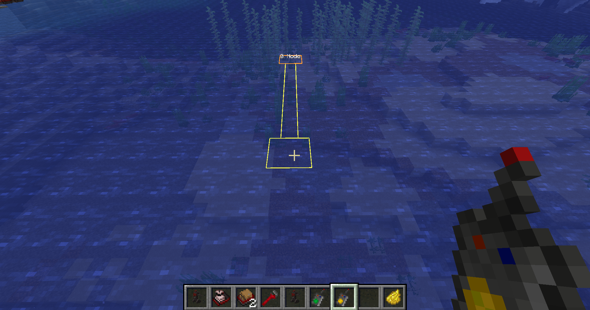 The first section of a new tug route highlighted over water